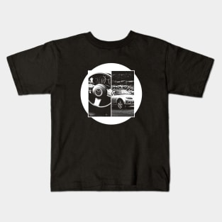 Mazda Miata MX-5 NC Black 'N White 5 (Black Version) Kids T-Shirt